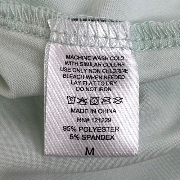 Heidi & Oak Pajama Top Womens Medium Blue New Scallop Lace Trim - Picture 6 of 9